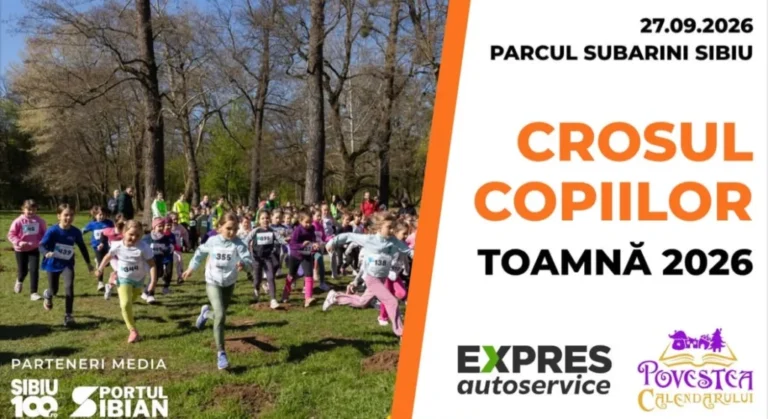 S-a dat startul înscrierilor la „Crosul Copiilor Sibiu”. Ediția din acest an aduce și o tombolă cu premii pentru alergători!