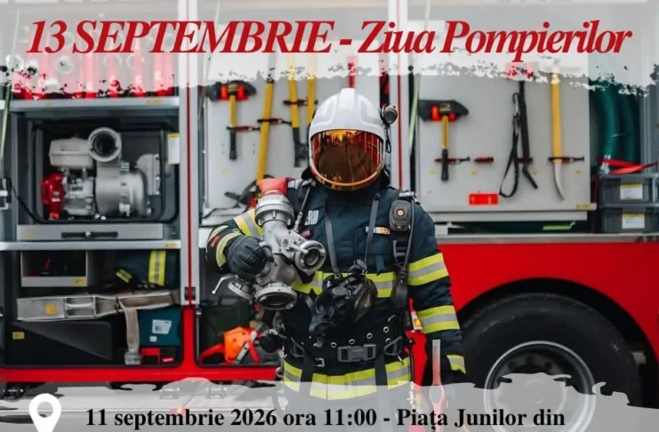 ISU Sibiu invită comunitatea la festivitățile dedicate Zilei Pompierilor din România!