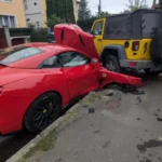 Bărbatul care a avariat patru mașini pe strada Octavian Goga din Sibiu a fost reținut pentru 24 de ore!