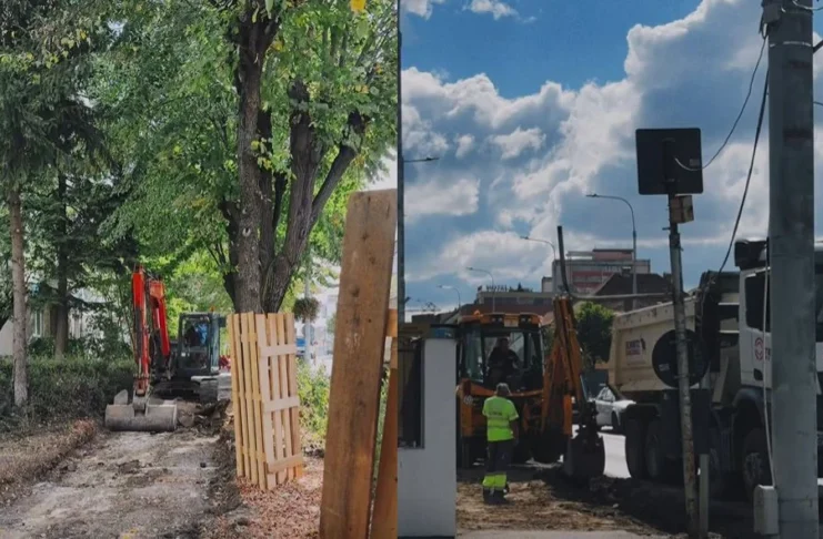 Lucrări pe Bulevardul Vasile Milea. Trotuarele sunt refăcute, iar spre finalul lunii începe asfaltarea carosabilului