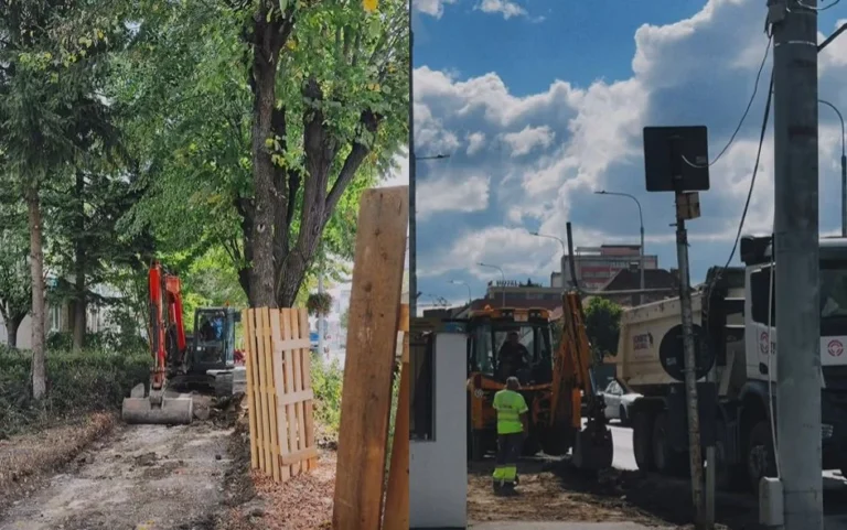 Lucrări pe Bulevardul Vasile Milea. Trotuarele sunt refăcute, iar spre finalul lunii începe asfaltarea carosabilului