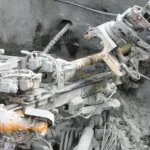 Captură de ecran a raportului Apele Române pe șantierul autostrăzii Sibiu-Pitești
