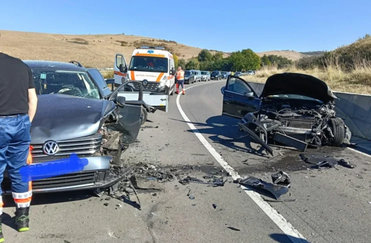 Accident între Ocna Sibiului și Mândra: Două persoane au ajuns la spital!
