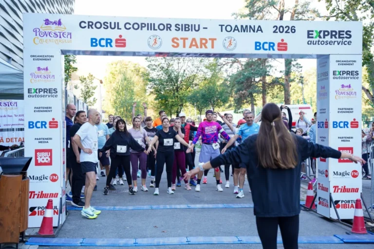 Peste 540 de participanți la Crosul Copiilor Sibiu – Toamna 2026. Medalii, premii și atmosferă de competiție adevărată
