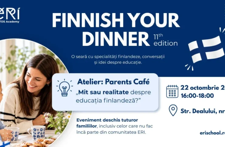 Finnish Your Dinner revine la Sibiu. Educația finlandeză, între mit și realitate, la ERI