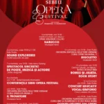 Poster promotional pentru a doua săptămână a Sibiu Opera Festival 2026, cu operele lui Verdi