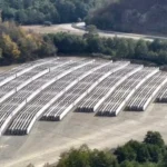 Grinzi de beton precomprimat pentru autostrada Sibiu-Pitești, produse la fabrica din Racovița