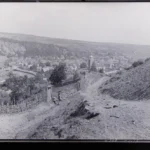 Vedere panoramică istorică a satului Rășinari, așezare cu tradiție în minerit