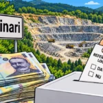 Captură de ecran cu detaliile referendumului Rășinari despre viitoarele cariere de piatră