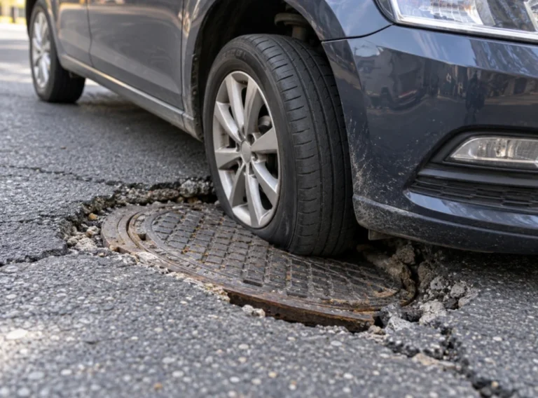 Primăria Sibiu a început repararea sistematică a capacelor de canalizare de pe străzi. Terra Building execută lucrările