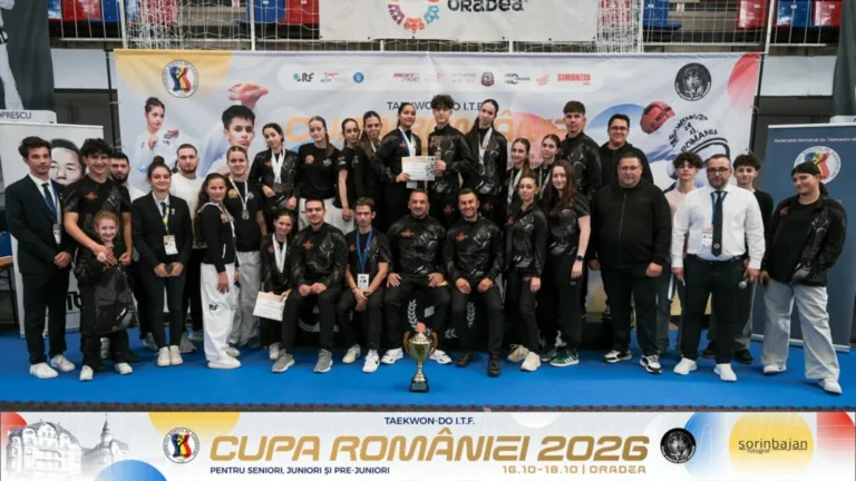Clubul Sportiv Puma Sibiu, locul I la Cupa României 2026 la Taekwon-do. Sibienii au cucerit 37 de medalii