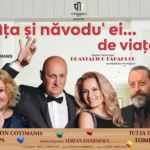 Constantin Cotimanis și Tania Popa în comedia Ața și năvodu pe scena Centrului Cultural Ion Besoiu