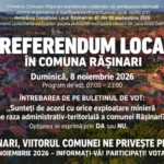 Referendum la Rășinari - cetățeni la urne pentru decizia privind exploatarea minieră