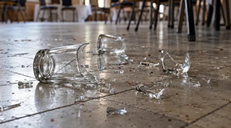 Scaune rupte, mese aruncate în vale și stingătoare descărcate la Sala Tineretului din Poiana Sibiului. Primarul: „Bătaie de joc, vandalism”