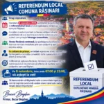 Primarul Bogdan Bucur discută cu locuitorii despre referendumul minier din Rășinari, programat pe 8 noiembrie.
