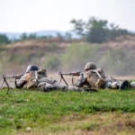 Trageri cu muniție reală la Poligonul Poplaca, soldați în exercițiu